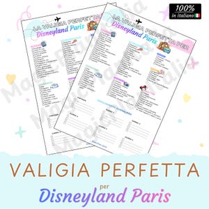 The Perfect Disneyland Paris Packing Guide | Complete Checklist in Italian | What to Pack + Practical Tips | Disney Trip Planner