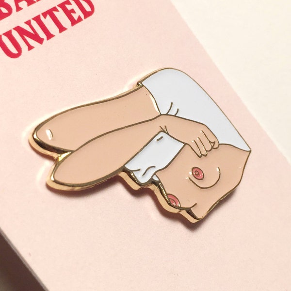 The nasty woman enamel pin