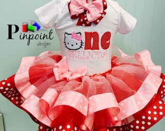 hello kitty tutu dress 1st birthday