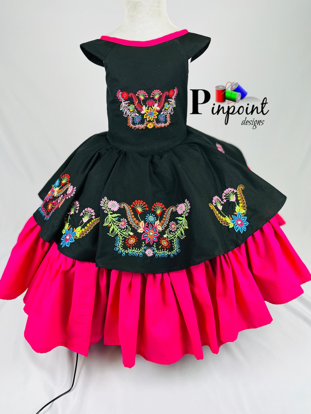 Charro Dress, Mexican Dress, Toddler Charro Dress, Toddler Mexican
