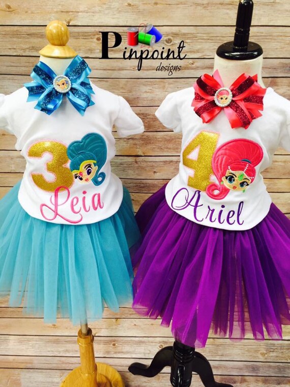 shimmer and shine tutu dress