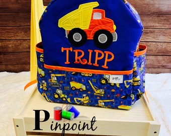Construction backpack, construction party, construction birthday , construction gift, truck backpack