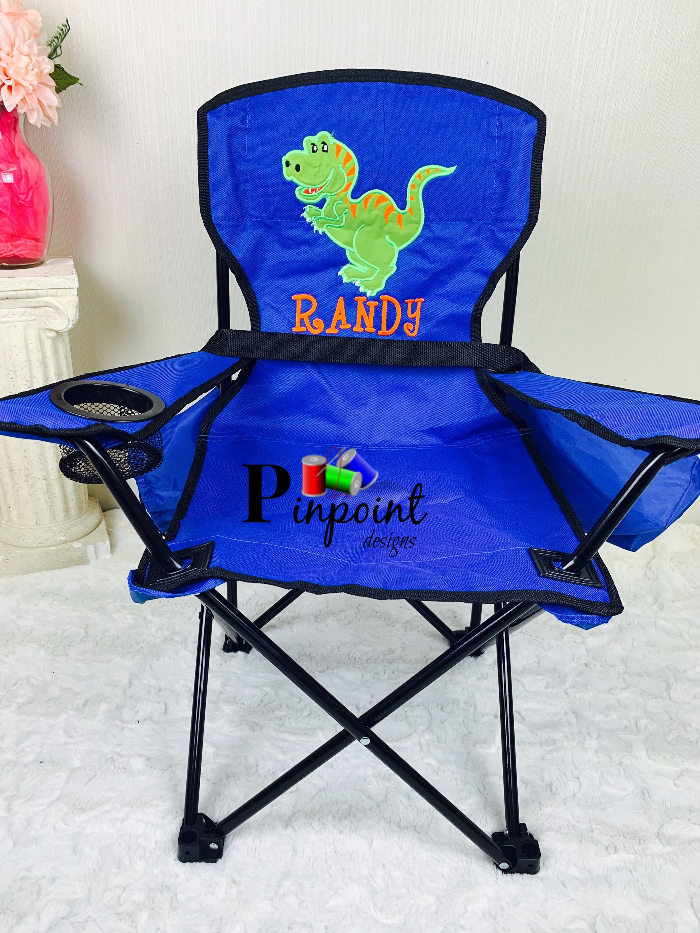 Dinosaur Party, Dinosaur Birthday, Kids Lawn Chair, Toddler Chair, Monogrammed Kids Chair, Etsy