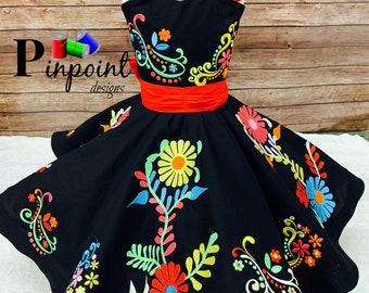 Charro dress, Mexican dress, toddler charro dress, toddler Mexican dress, escaramuza girl, charro girl,