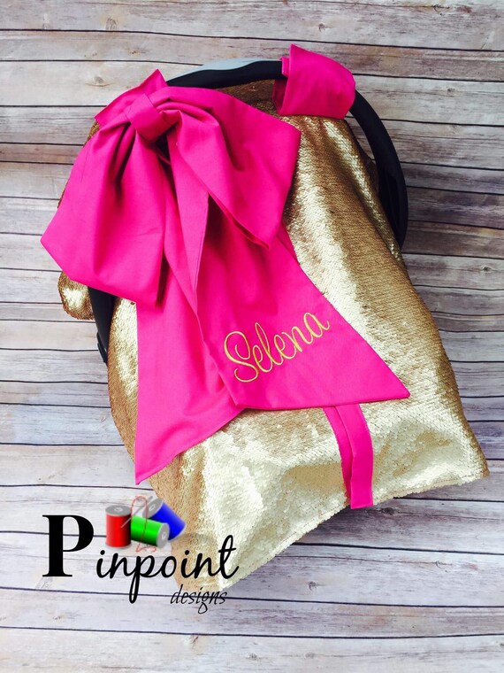pink velvet baby carrier
