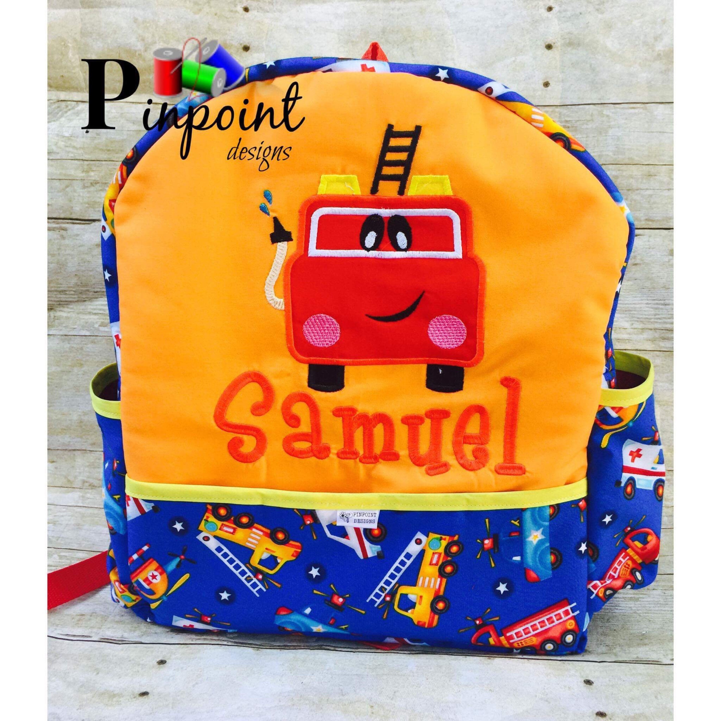 fire truck backpack