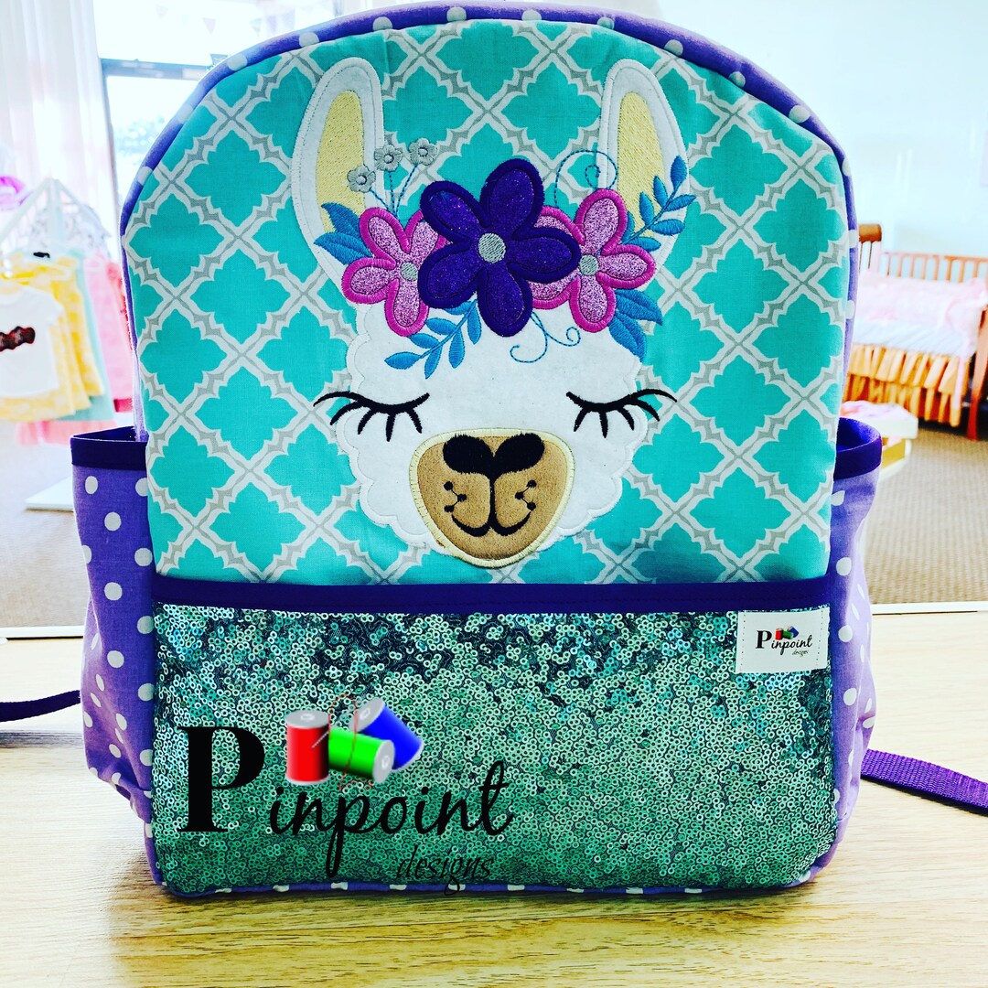 Llama Backpack, Llama Book Bag, Llama Diaper Bag, Baby Llama, Llama Bag