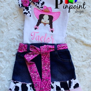 Cowgirl outfit, cowgirl birthday, cowgirl, birthday outfit, little cowgirl, toddler cowgirl set