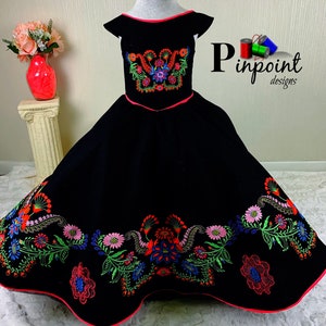 Charro Dress Mexican Dress Charro Dress Toddler Mexican - Etsy