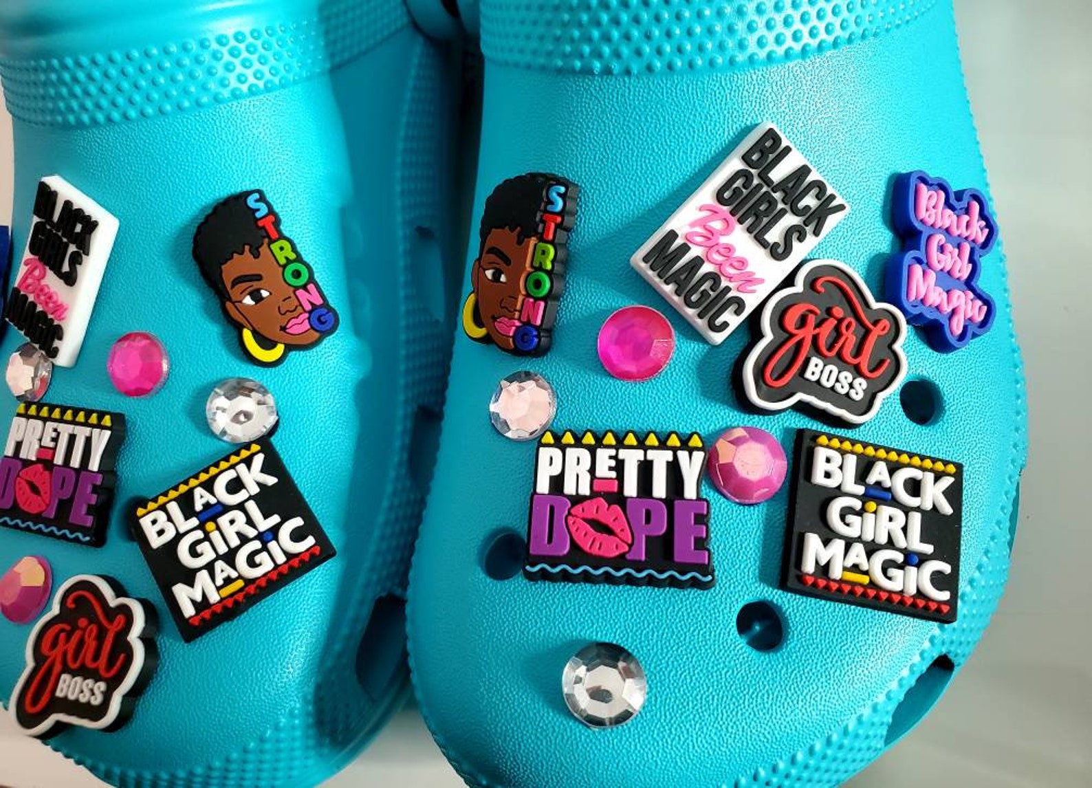 Pretty Black Girl Magic Croc Shoe Charms Etsy