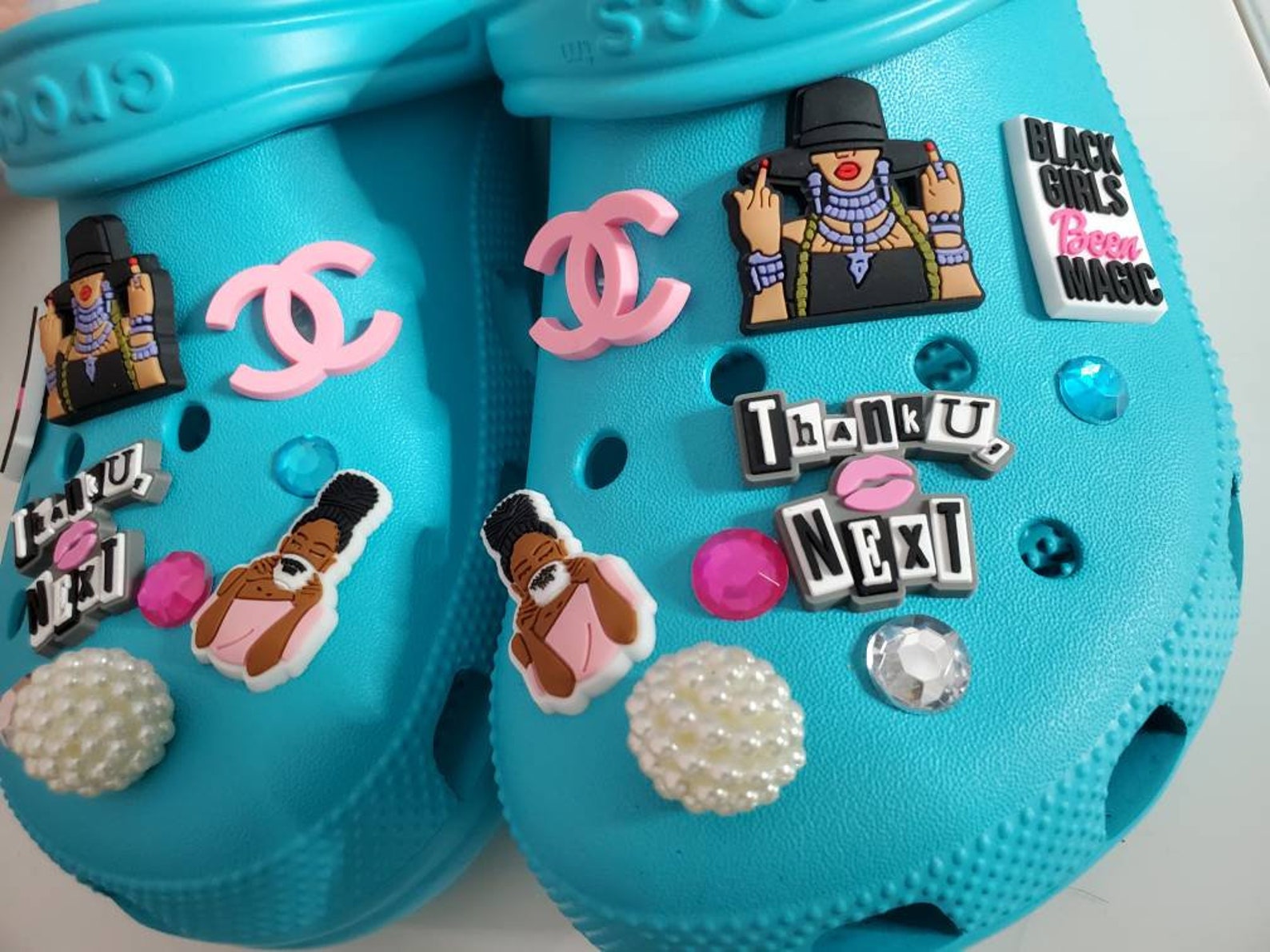 Queen B Black Girl Magic Croc Shoe Charms Etsy