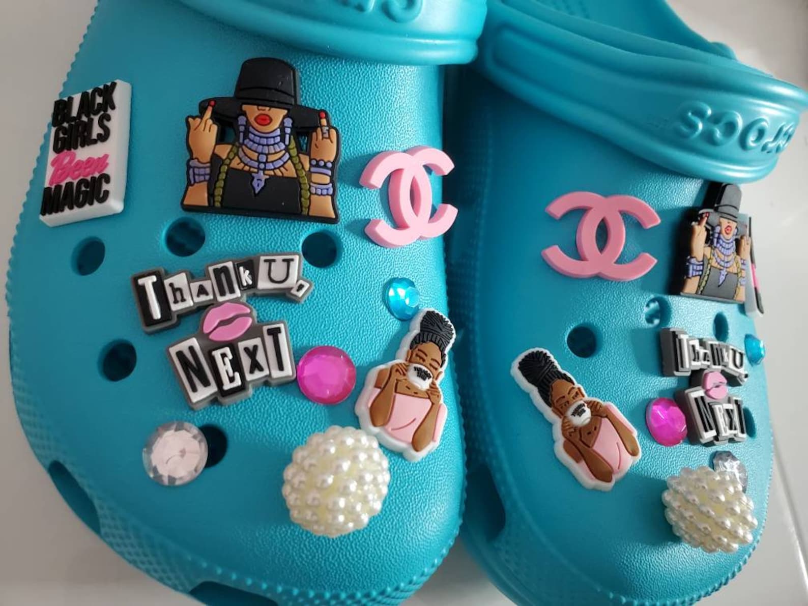 Queen B Black Girl Magic Croc Shoe Charms Etsy