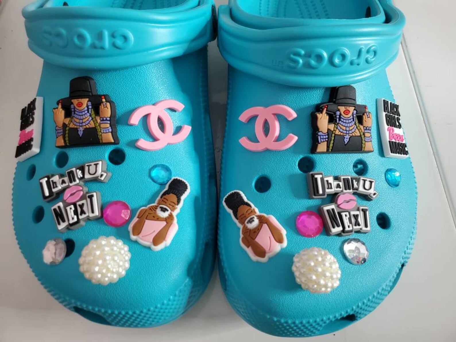 Queen B Black Girl Magic Croc Shoe Charms Etsy