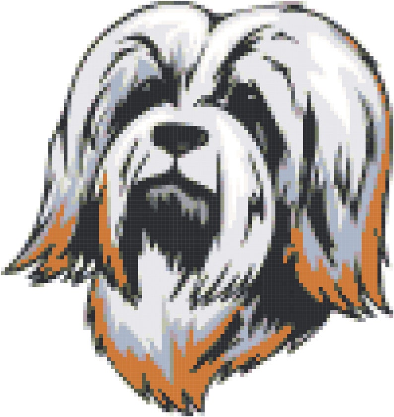 Havanese Dog Breed Cross Stitch Pattern graph pattern ...