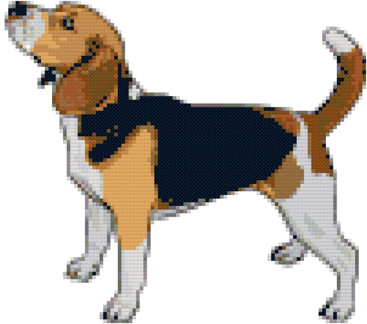 Beagle Dog Breed Cross Stitch Pattern graph pattern and Etsy
