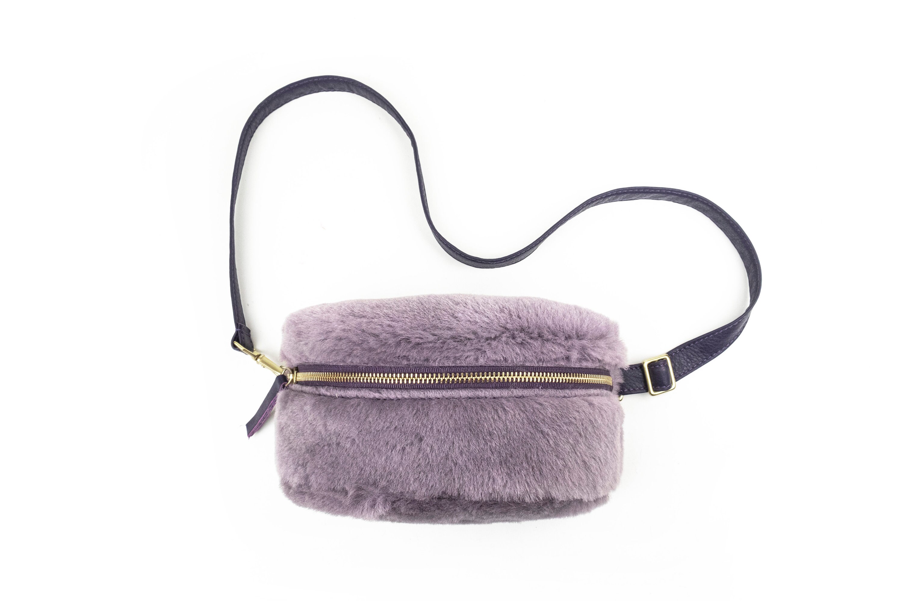 muggen golf uklar Lilac Shearling Bum Bag Fanny Pack - Etsy