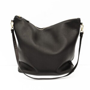 Bolso Hobo de cuero - Negro / Bolso / Carryall