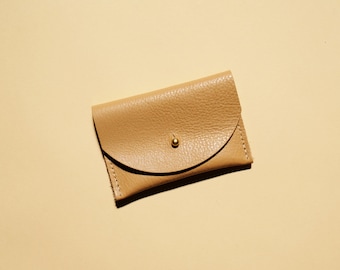 Tan Leather Cardholder | Bag | Wallet | Coin Purse | Envelope Pouch