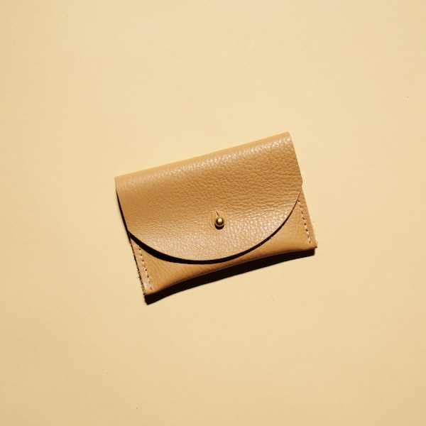 Tan Leather Cardholder | Bag | Wallet | Coin Purse | Envelope Pouch