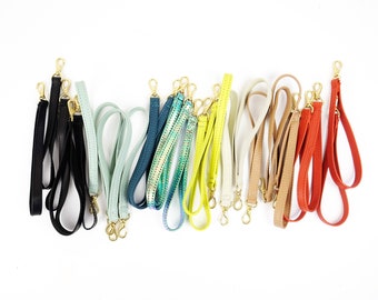 Leather Wristlet Strap | Detachable Strap | Keychain | Multiple Color Options