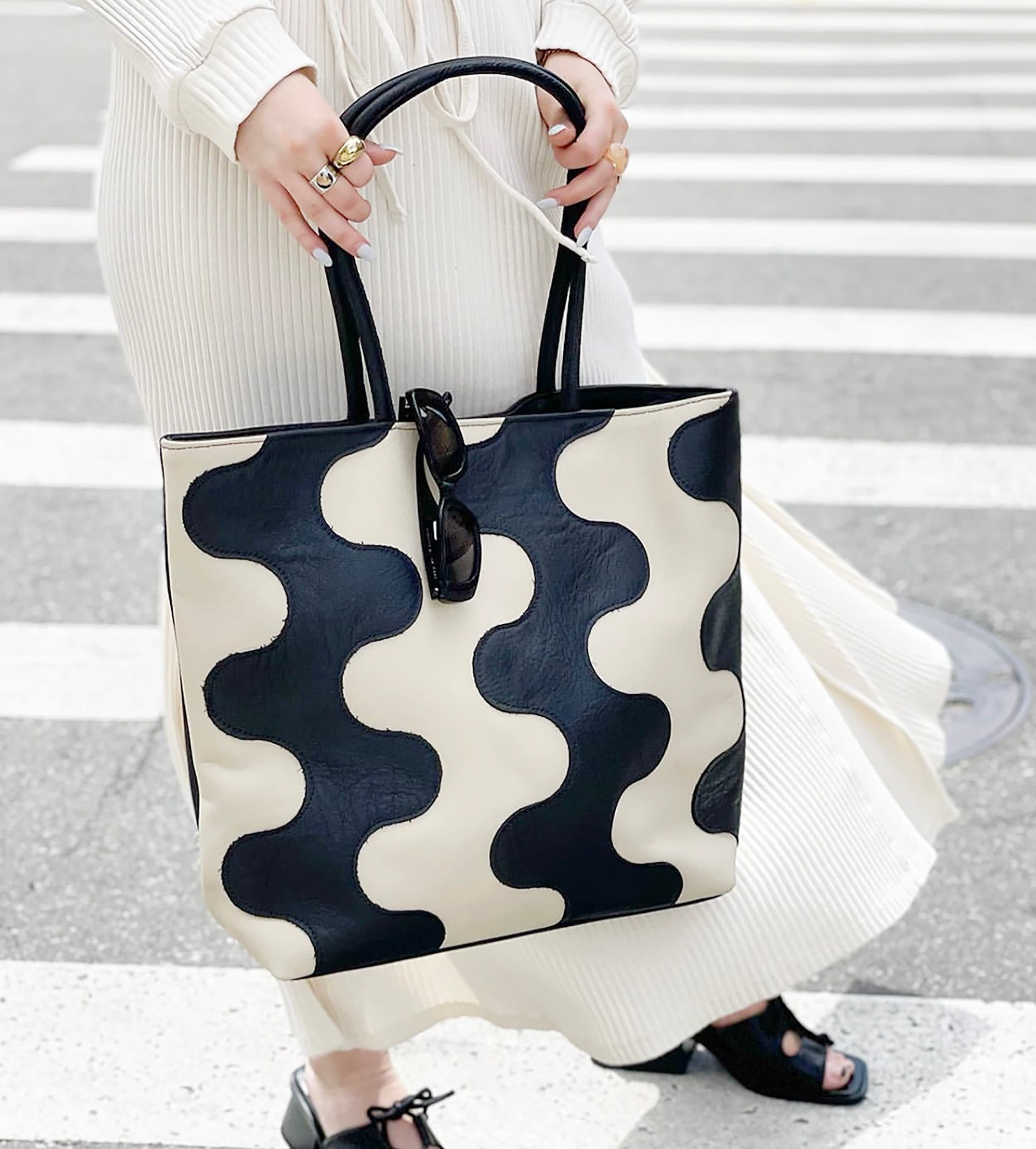 Waves Leather Tote