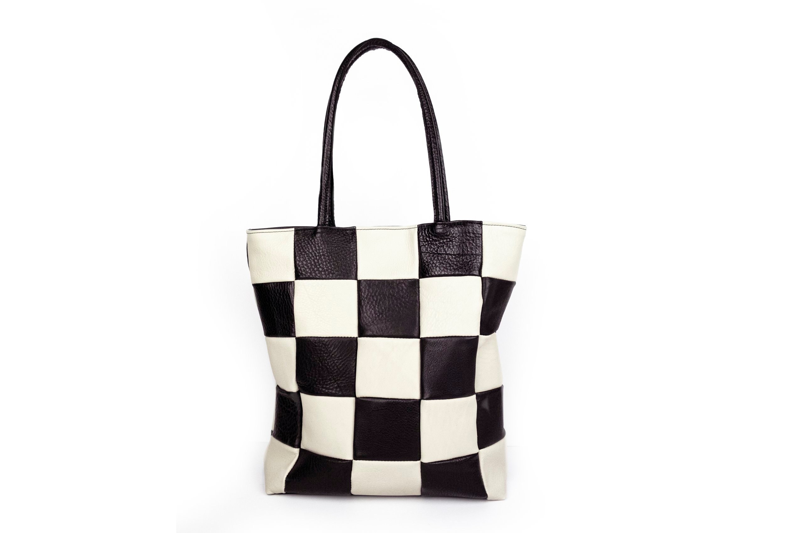 Black White Checkerboard - Faux Leather Sheet (SHIPS IN 3 BUS DAYS