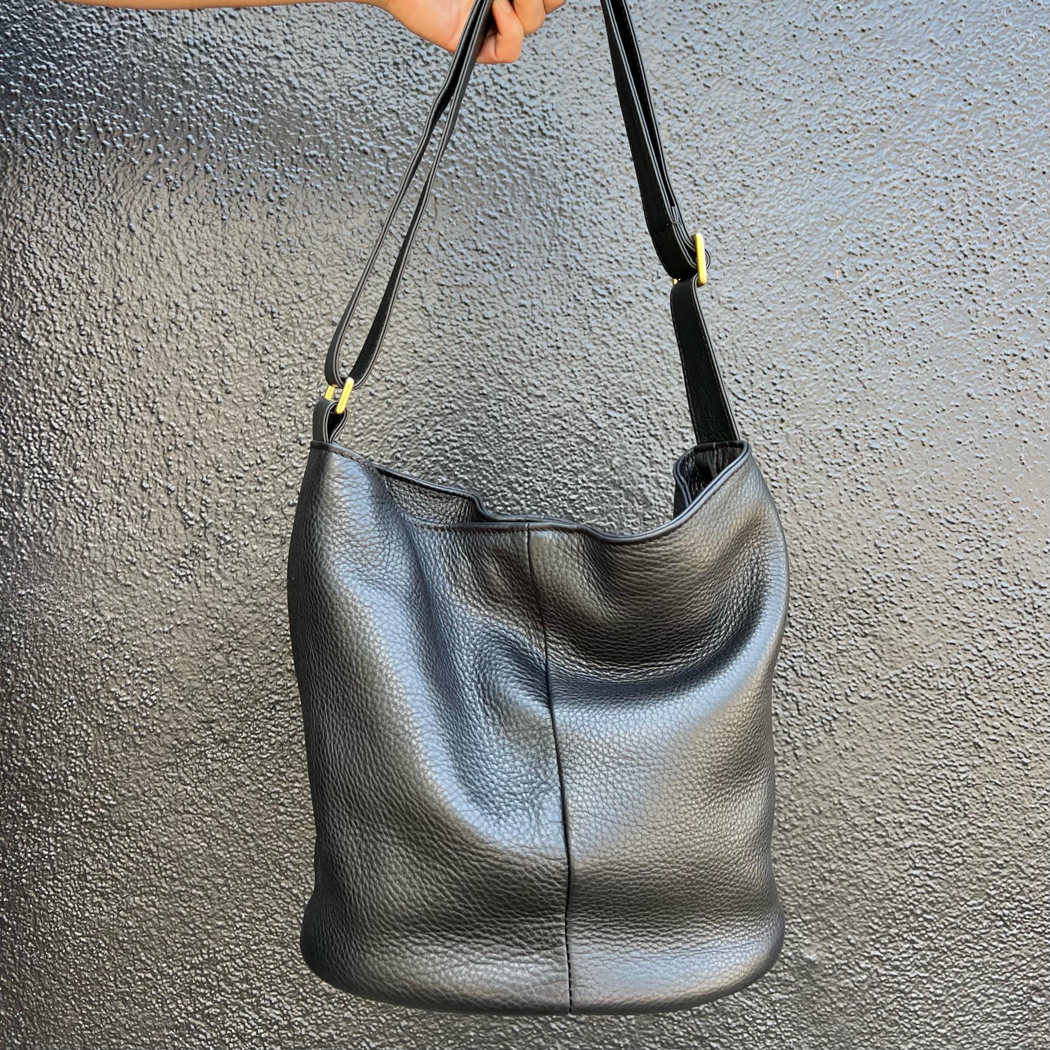 ブラックレザーバケットバッグ レザー バケットバッグ | Brooks Brothers Japan (ブルックス