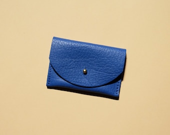 Lapis Blue Leather Cardholder | Wallet | Coin Purse | Envelope Pouch