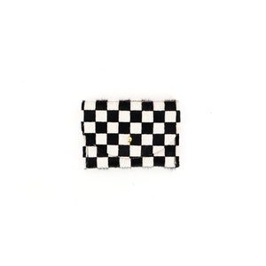 Checkered Cowhide Cardholder Bag Wallet Coin Purse Envelope Pouch image 6