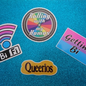 Bi The Way - Pun Sticker Set!