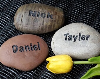 Individual Personalized Name Rocks - Gift for Grandma - Engraved Rock - Keepsake Gift - Family Rock - Family Keepsake - God Rocks