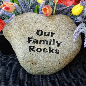 Personalized Engraved Rocks, Garden Decor, Custom Engraved Stones, Gifts For Grandma, Mother&#39;s Day Gift, Personalized Gifts From Kids