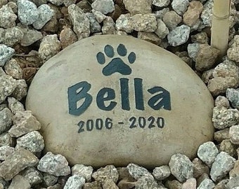 Piedra conmemorativa para mascotas, regalo de puente de arcoíris, regalo de pérdida de mascota para perro, regalo de pérdida de mascota para gato, piedra de jardín al aire libre, regalo para amantes de las mascotas, regalo para mamá de perro