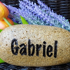 Personalized Garden Stone - My Grandkids Rock - Engraved Rock - Personalized Rock - Custom Garden Stone - Name - Garden Rock - God Rocks