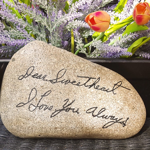 Custom Anniversary Gift, Engraved Stone, Wedding Gift, Engraved Rocks, Gift For Wife, Gift For Husband, Happy Anniversary Gifts, God Rocks®