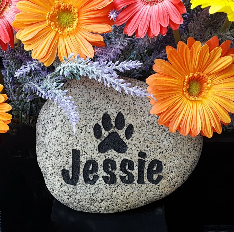 Personalized Garden Stone Memorial Gift God Rocks Pet Memorial Dog Memorial