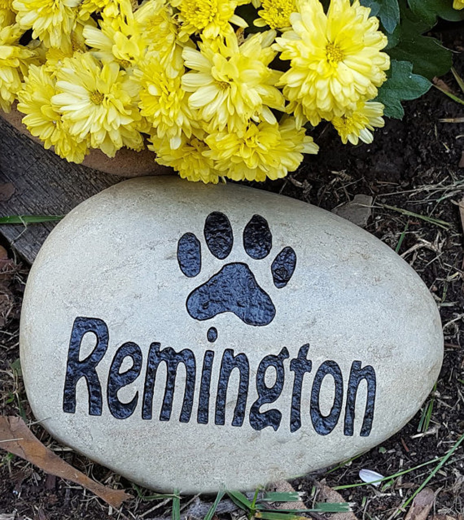 Personalized Pet Memorial Garden Stone Pet Grave Marker Pet Etsy