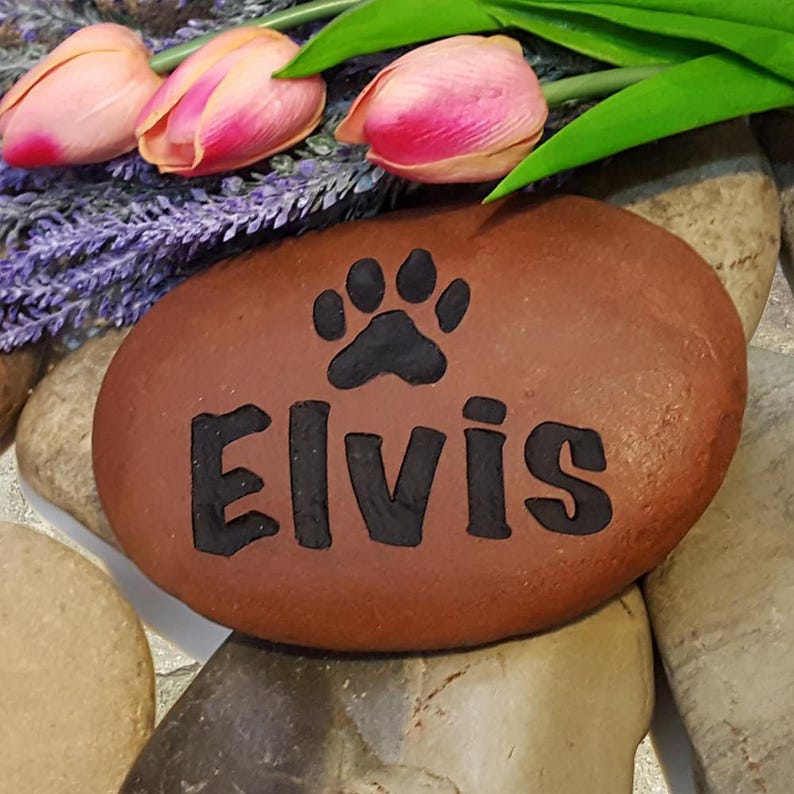 Personalized Garden Stone Memorial Gift God Rocks Pet Memorial Dog Memorial