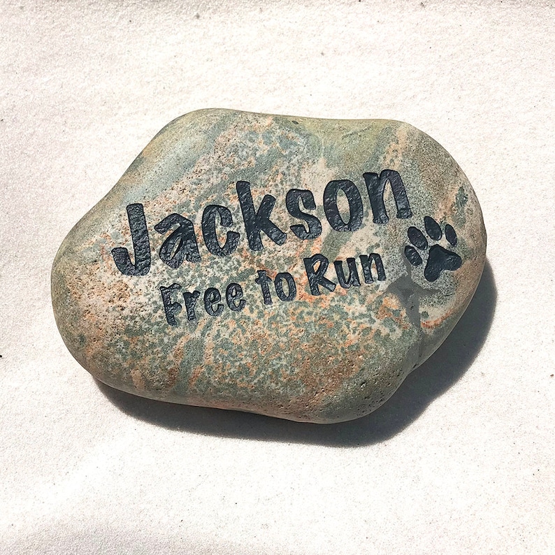 Personalized Pet Memorial Garden Stone Pet Grave Marker Pet Etsy