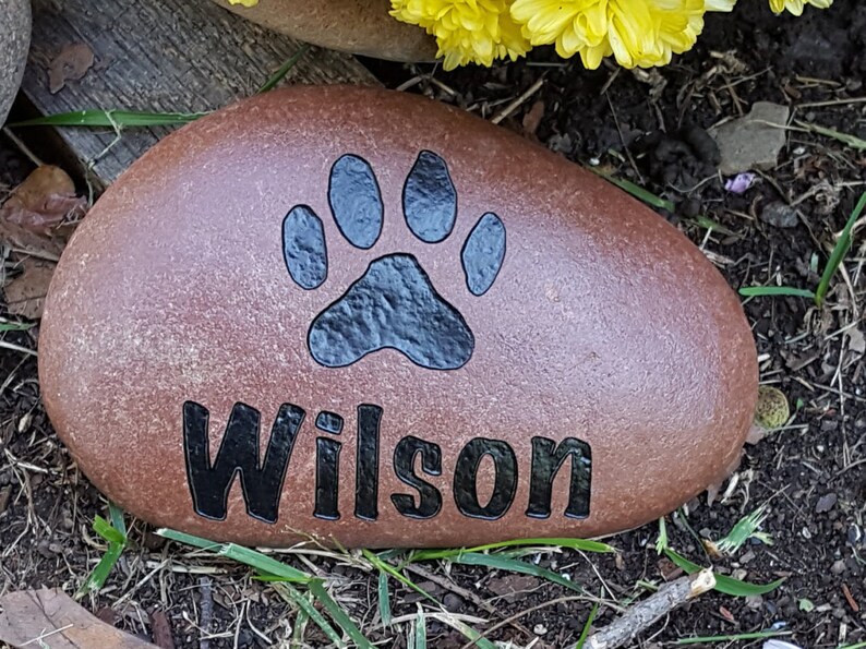 Personalized Garden Stone Memorial Gift God Rocks Pet Memorial Dog Memorial