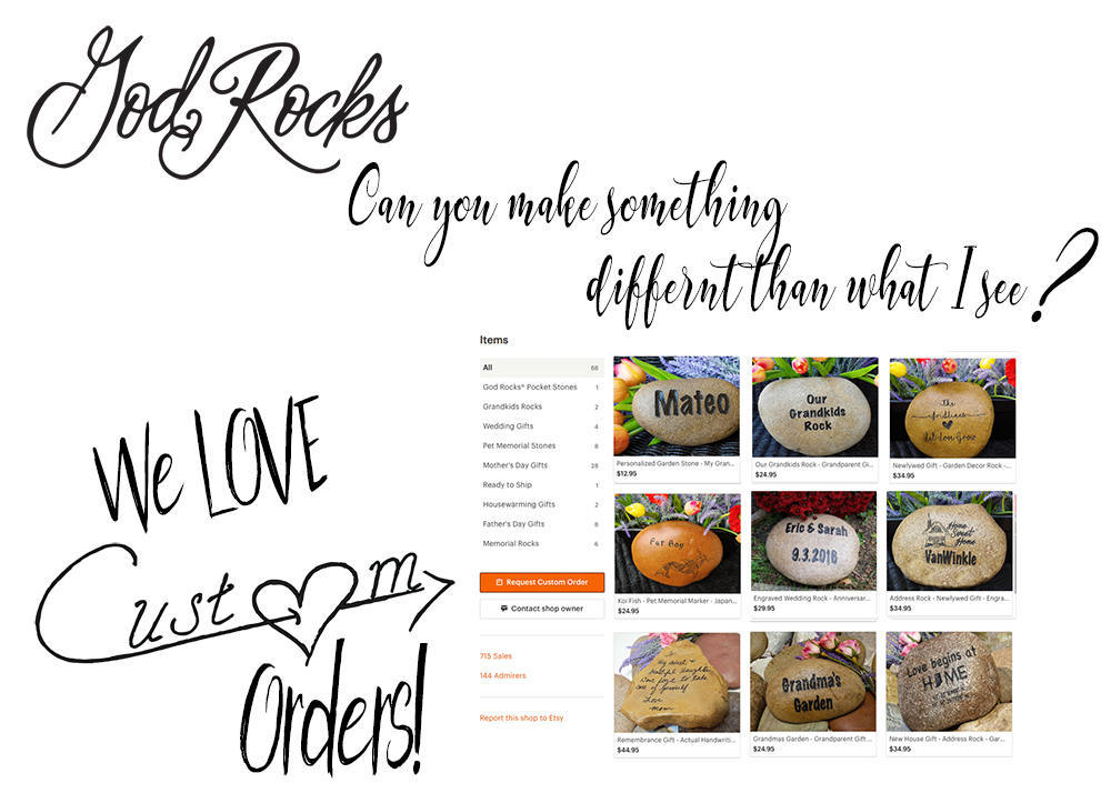 Grandparent Gift Grandkids Rock Personalized Name Rocks | Etsy