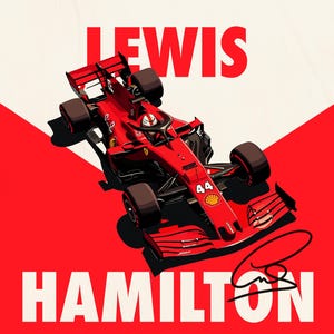 Lewis Hamilton Ferrari 2025 Poster