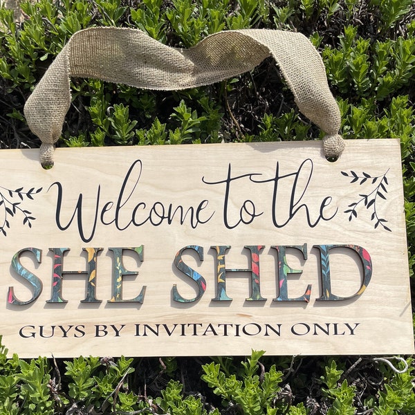 She Shed guys by invitation only-Digital file-SVG file-Cutting file- Glowforge-Cricut- Crafting-Mother's Day-Gift for her-Decor