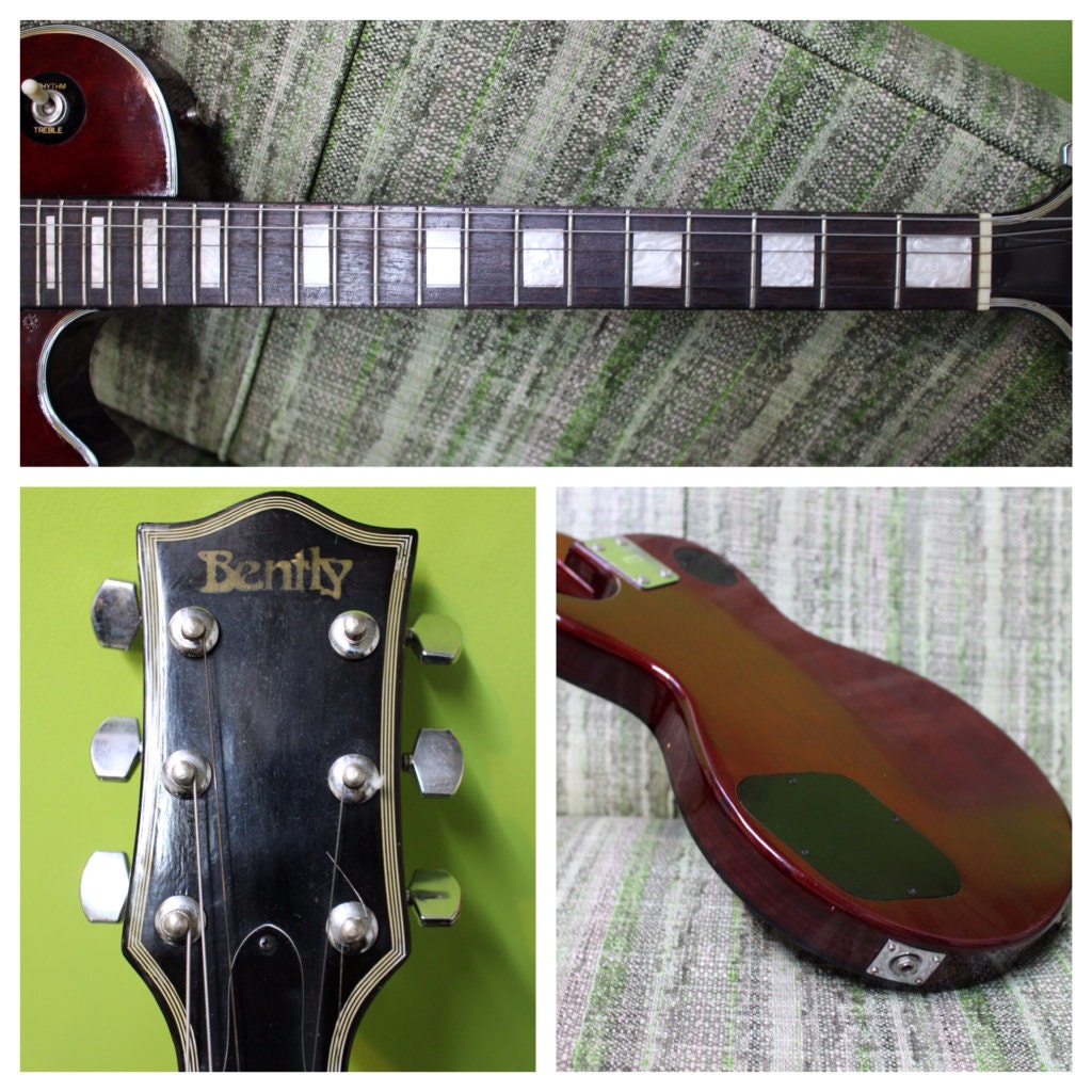 Vintage Bently Electric Guitar Etsy