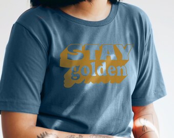 Stay Golden Tee | retro apparel | vintage graphic tee