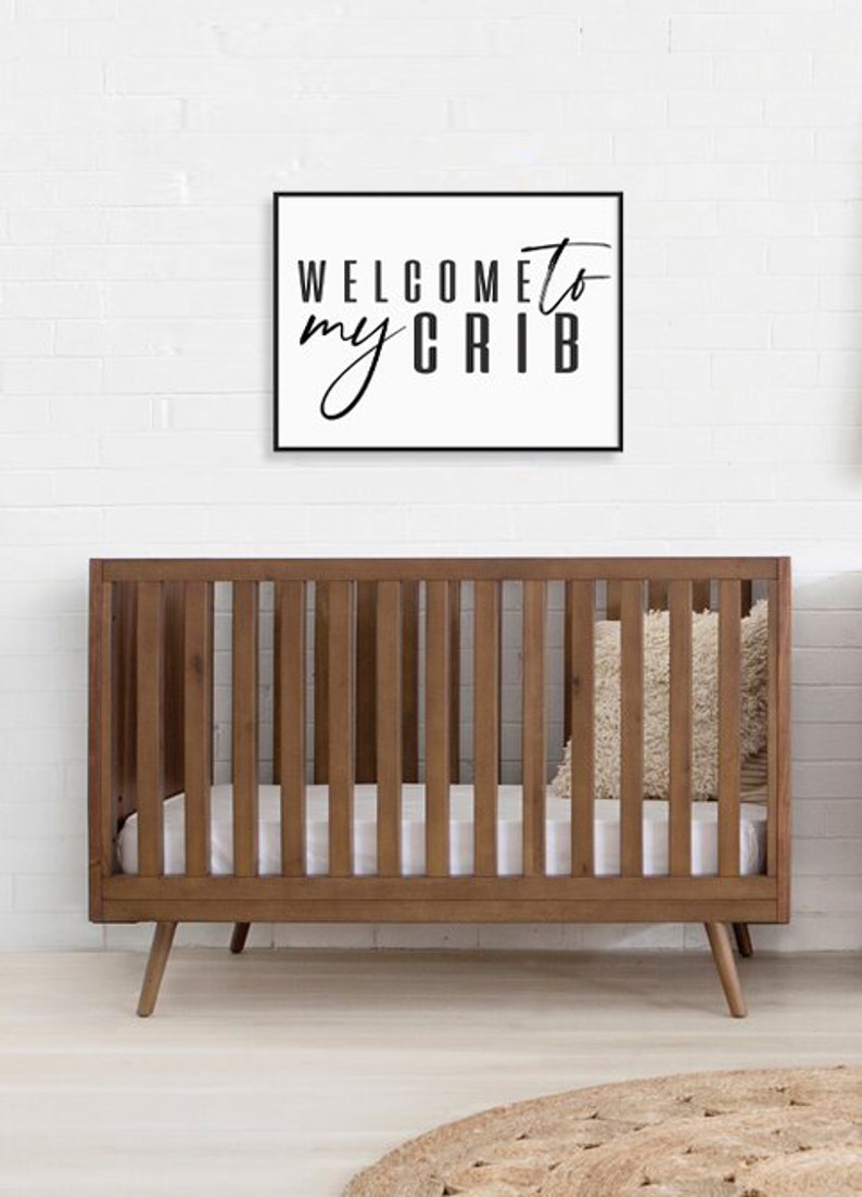 to My Crib, Wall Art, Nursery Decor, Digital Print, Print at