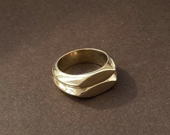 Double Signet ring
