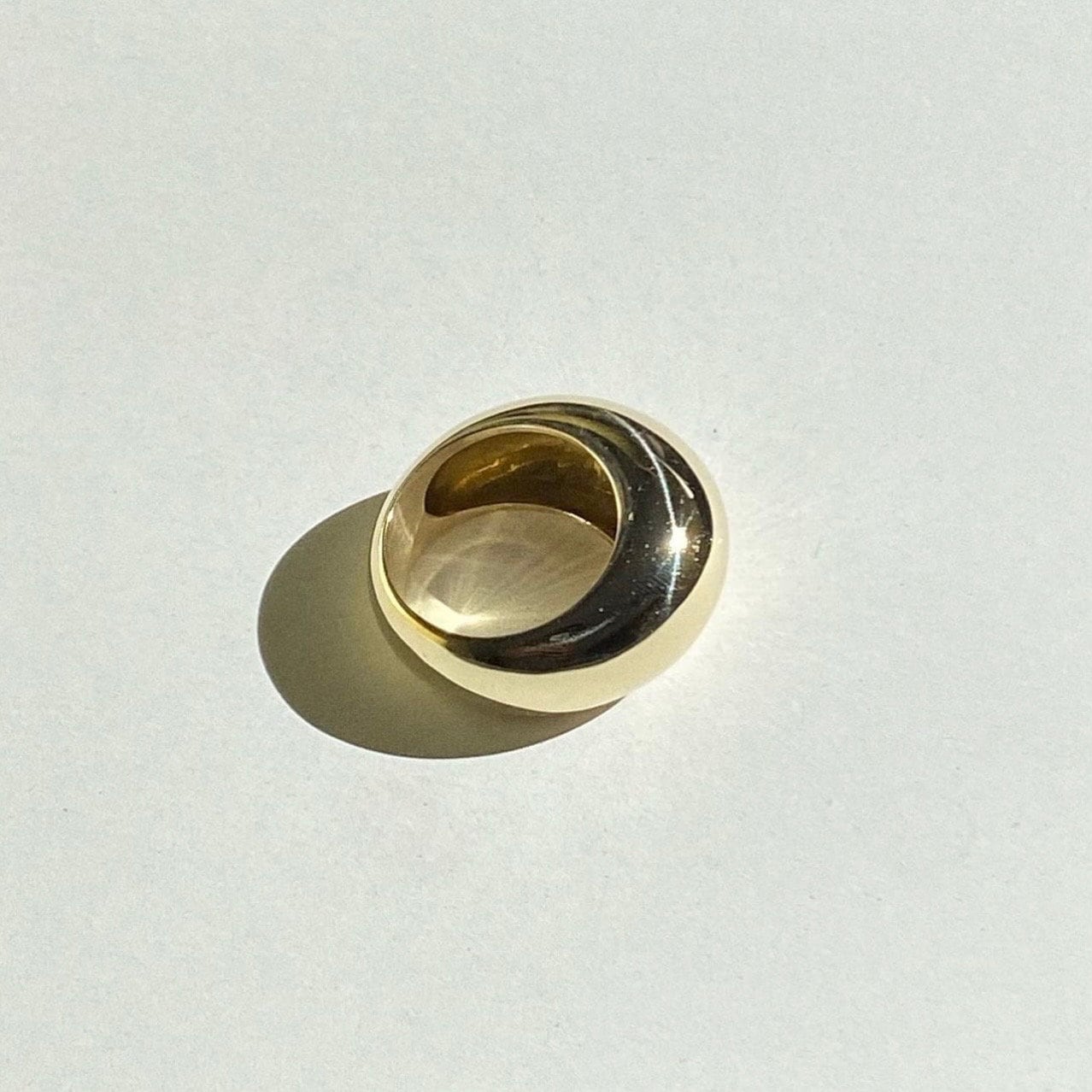 Bague Dôme Vintage En Argent Massif - Taille 54 - Style Rétro - Occasion