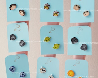 Tsum Tsum Game Star Wars Inspired Earrings Post Stud