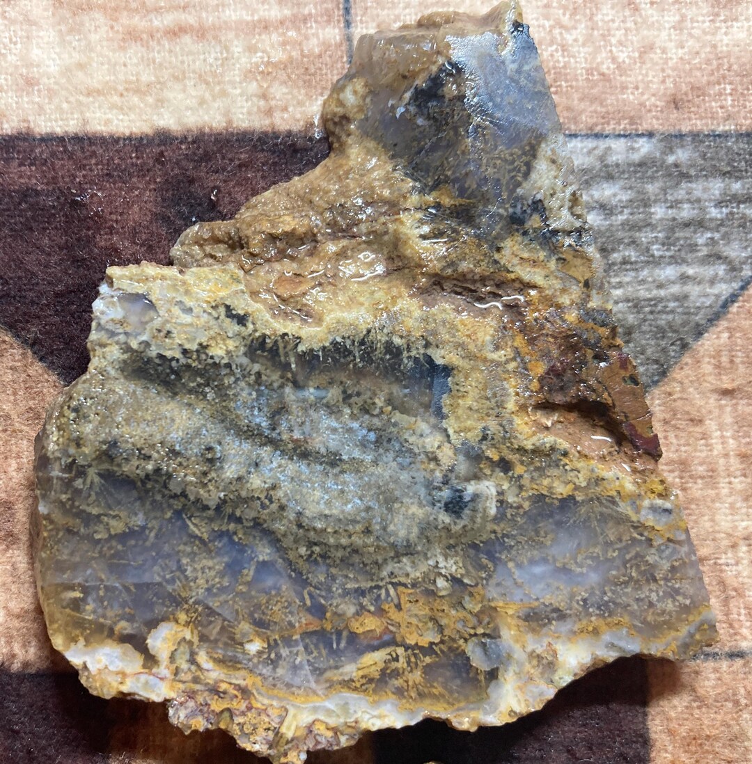 Mexico Sagenite Agate Rough Rock Slabs for Cabbing or Collecting, Set ...